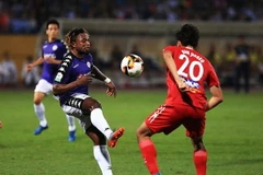 Hà Nội FC chưa thể thắng HAGL 4 trận liên tiếp tại Pleiku. (Ảnh: Trọng Đạt/TTXVN)