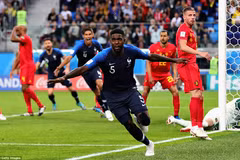 Umtiti sắm vai người hùng của tuyển Pháp. (Nguồn: Getty Images)