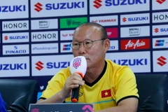 Huấn luyện viên đội tuyển Việt Nam Park Hang-seo. (Ảnh: Phạm Kiên/TTXVN)