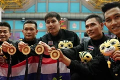 Các vận động viên Thái Lan giành HCV SEA Games 29. 
