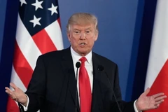 Tổng thống Mỹ Donald Trump trả lời báo chí. (Nguồn: CNN)