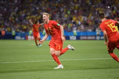 De Bruyne mang chiến thắng về cho tuyển Bỉ,. (Nguồn: Getty Images)