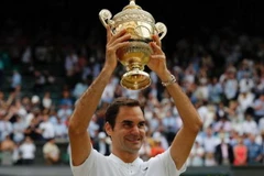Federer lập kỷ lục với chức vô địch Wimbledon. (Nguồn: AP)