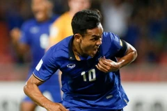 Dangda lập cú đúp giúp Thái Lan nắm ưu thế trước Myanmar. (Nguồn: Getty Images)