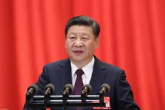 Chủ tịch Trung Quốc Tập Cận Bình phát biểu tại Đại hội, ngày 18/10. (Nguồn: THX/TTXVN)