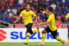 Syahmi Safari (số 4) đã lập siêu phẩm vào lưới Thái Lan. (Nguồn: Fox Sports)