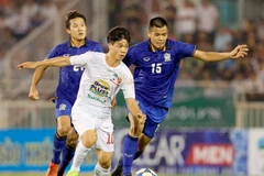 Công Phượng không thể giúp U21 Hoàng Anh Gia Lai tránh khỏi thất bại. (Ảnh: Quang Nhựt/TTXVN)