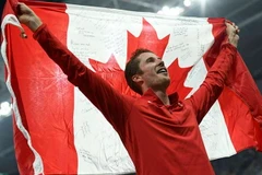 Derek Drouin giành HCV nhảy cao. (Nguồn: Reuters)