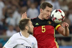 Bỉ (áo đỏ) đã vượt qua Hy Lạp. (Nguồn: AP)