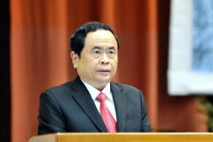 Đồng chí Trần Thanh Mẫn, Bí thư Trung ương Đảng, Chủ tịch Ủy ban Trung ương Mặt trận Tổ quốc Việt Nam. (Ảnh: Lê Hà/TTXVN)