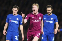 Kevin De Bruyne mang ba điểm quý giá về cho Man City trước Chelsea. (Nguồn: Getty Images)