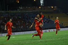 U22 Myanmar đã rất gần vòng bán kết. (Nguồn: MFF)