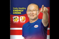 Hình ảnh ông Park Hang-seo in trên vỏ lon. (Nguồn: Chosun)