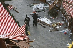 Cảnh sát Đức vụ tấn công Chợ Giáng sinh ở Berlin năm 2016. (Nguồn: AFP)