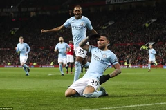 Manchester City hạ gục M.U tại Old Trafford. (Nguồn: DM)