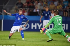Bernardeschi ghi bàn thắng duy nhất giúp U21 Italy đánh bại U21 Đức. (Nguồn: Getty Images)