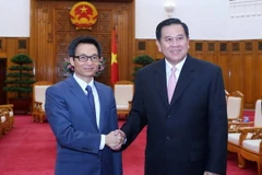 Phó Thủ tướng Vũ Đức Đam tiếp Phó Thủ tướng Vương quốc Thái Lan Tanasak Patimaprakorn. (Ảnh: Phương Hoa​/TTXVN)