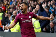 Aguero lập hat-trick giúp Man City thắng hủy diệt. (Nguồn: Reuters)