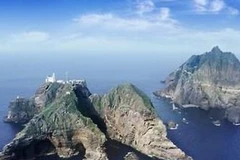 Quần đảo tranh chấp giữa Hàn Quốc và Nhật Bản. (Nguồn: Yonhap)