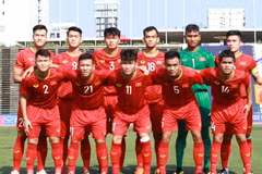 U22 Việt Nam chờ đối thủ ở bán kết. (Ảnh: Tuấn Cương/TTXVN)