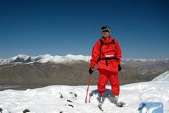 Ông Xia Boyu chinh phục thành công đỉnh Everest. (Nguồn: Xinhua)