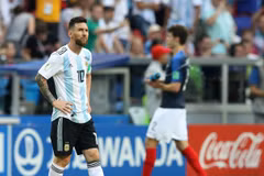 Messi không thể giúp Argentina tránh khỏi thất bại trước Pháp. (Nguồn: Getty Images)