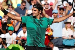 Federer vào bán kết Miami Open 2017. (Nguồn: AP)
