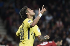 Neymar ghi bàn đầu tiên cho PSG. (Nguồn: AFP/Getty Images)