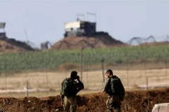 Binh sỹ Israel ở khu vực biên giới. (Nguồn: Reuters)