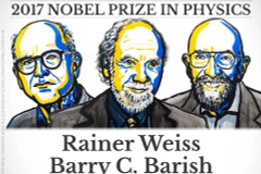 Ba nhà khoa học giành giải Nobel Vật lý 2017. (Nguồn: thehindu.com)