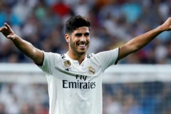Asensio giúp Real Madrid tạm lên ngôi đầu. (Nguồn: EFE)