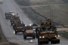Đoàn xe của quân đội Mỹ. (Nguồn: AFP/Getty Images)