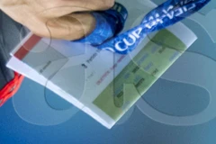 Bức ảnh về đội hình ra sân của Tây Ban Nha mà phóng viên AS chụp được. (Nguồn: AS.com)