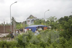 Khu vực xảy ra vụ án mạng. (Ảnh: Nguyễn Hoàng/TTXVN)