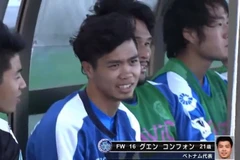 Công Phượng ngồi dự bị và chỉ thi đấu đúng 8 phút. 