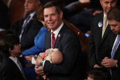 Hạ nghị sỹ đảng Dân chủ Eric Swalwell. (Nguồn: Getty Images)