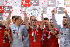 Mùa giải 2017-18, Bayern chỉ giành chức vô địch Bundesliga. (Nguồn: Getty Images)