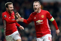 Rooney và Mata cùng ghi bàn giúp Manchester United giành chiến thắng. (Nguồn: PA)