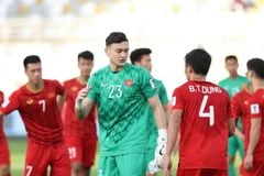 Cơ hội nào cho tuyển Việt Nam giành vé đi tiếp? (Ảnh: Hoàng Linh/TTXVN)