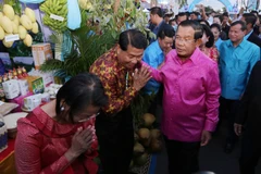 Thủ tướng Campuchia Hun Sen tham dự Festival Biển tại Koh Kong. (Nguồn: khmertimeskh.com)