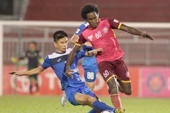 Than Quảng Ninh và Sài Gòn FC chia điểm nhạt nhòa. (Ảnh: Quang Nhựt/TTXVN)