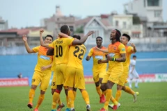 CLB Hải Phòng giành chiến thắng kịch tính. (Nguồn: Tuoitre.vn)