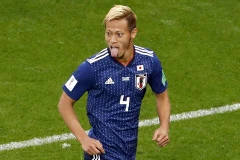 Keisuke Honda giúp Nhật Bản nuôi hy vọng vào vòng 1/8. (Nguồn: EPA)