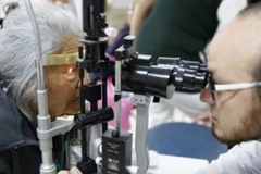 Kiểm tra mắt cho người bệnh. (Nguồn: digitallpost.mx)