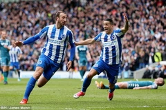 Brighton & Hove Albion chính thức lên hạng sớm 3 vòng đấu. (Nguồn: Daily Mail)
