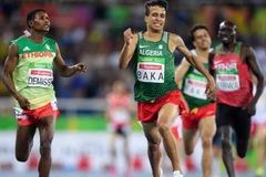 Tốp 4 vận động viên ở nội dung 1.5000 tại Paralympic. (Nguồn: rio2016.com)
