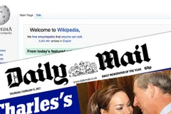 Daily Mail bị Wikipedia loại khỏi danh sách 'nguồn tin đáng tin cậy.' (Nguồn: huffingtonpost)