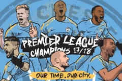 Manchester City vô địch Premier League 2017-18.