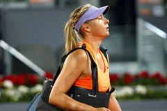 Sharapova phải sớm chia tay Madrid Open 2017. (Nguồn: Daily Mail)
