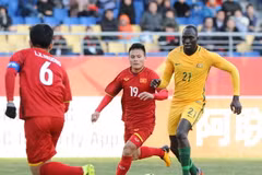 Quang Hải (số 19) là người ghi bàn thắng duy nhất của trận đấu. (Nguồn: AFC)